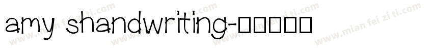 amy shandwriting字体转换